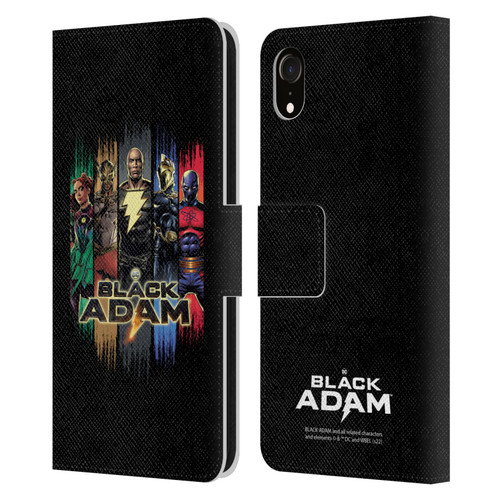 Black Adam Graphics Group Leather Book Wallet Case Cover For Apple iPhone XR