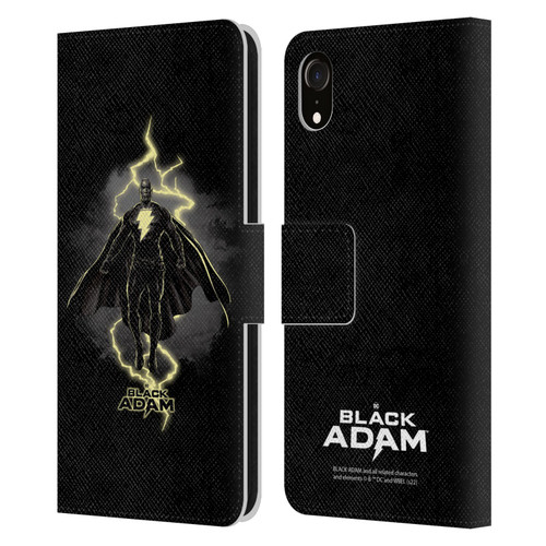 Black Adam Graphics Lightning Leather Book Wallet Case Cover For Apple iPhone XR