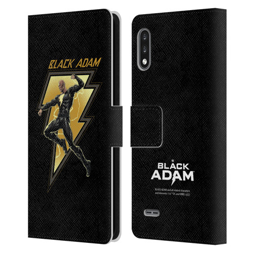 Black Adam Graphics Black Adam 2 Leather Book Wallet Case Cover For LG K22