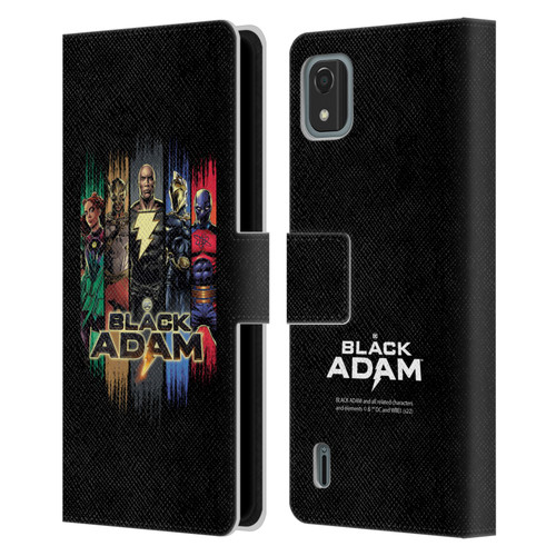 Black Adam Graphics Group Leather Book Wallet Case Cover For Nokia C2 2nd Edition