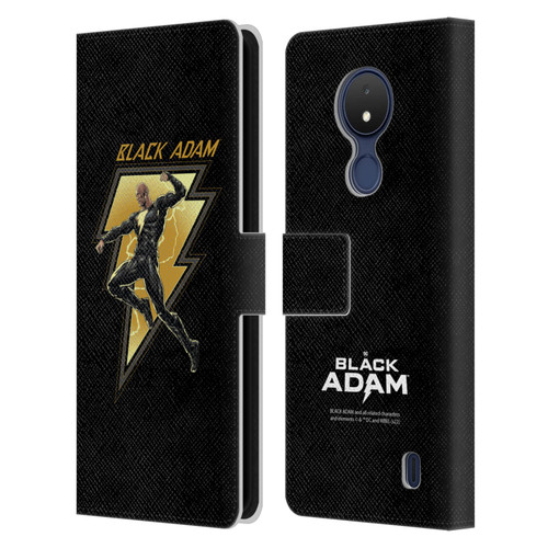 Black Adam Graphics Black Adam 2 Leather Book Wallet Case Cover For Nokia C21