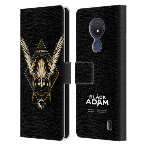 Black Adam Graphics Hawkman Leather Book Wallet Case Cover For Nokia C21