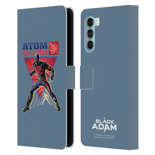 Black Adam Graphics Atom Smasher Leather Book Wallet Case Cover For Motorola Edge S30 / Moto G200 5G