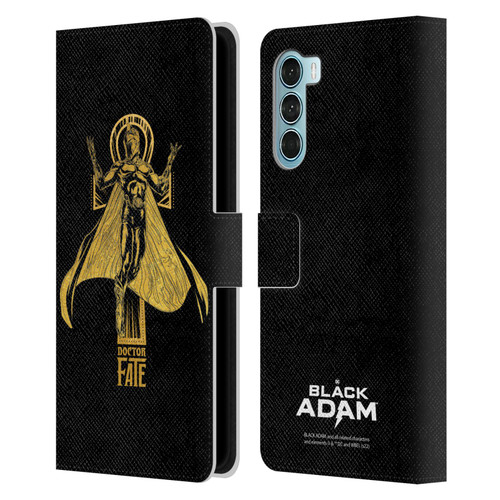 Black Adam Graphics Doctor Fate Leather Book Wallet Case Cover For Motorola Edge S30 / Moto G200 5G