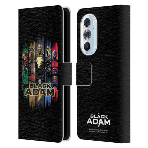 Black Adam Graphics Group Leather Book Wallet Case Cover For Motorola Edge X30