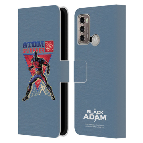 Black Adam Graphics Atom Smasher Leather Book Wallet Case Cover For Motorola Moto G60 / Moto G40 Fusion