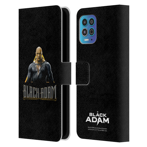Black Adam Graphics Black Adam Leather Book Wallet Case Cover For Motorola Moto G100