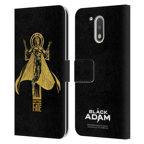 Black Adam Graphics Doctor Fate Leather Book Wallet Case Cover For Motorola Moto G41