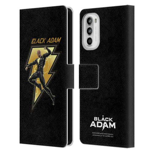 Black Adam Graphics Black Adam 2 Leather Book Wallet Case Cover For Motorola Moto G52