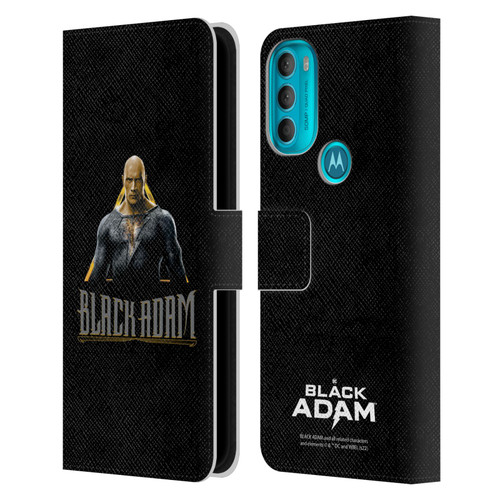 Black Adam Graphics Black Adam Leather Book Wallet Case Cover For Motorola Moto G71 5G