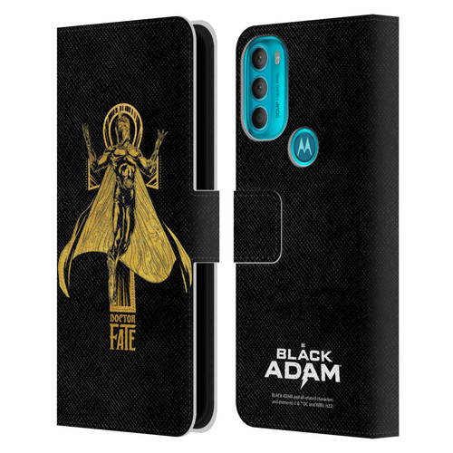 Black Adam Graphics Doctor Fate Leather Book Wallet Case Cover For Motorola Moto G71 5G