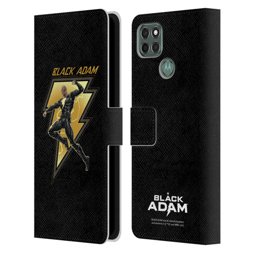 Black Adam Graphics Black Adam 2 Leather Book Wallet Case Cover For Motorola Moto G9 Power