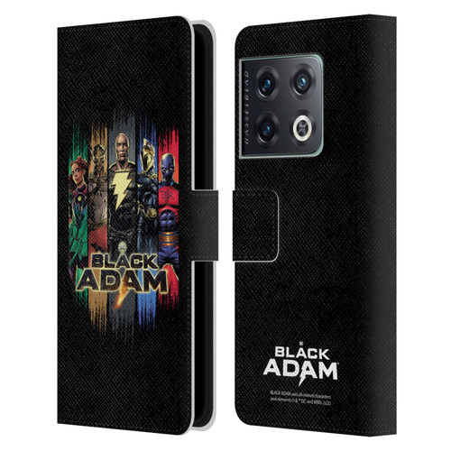 Black Adam Graphics Group Leather Book Wallet Case Cover For OnePlus 10 Pro