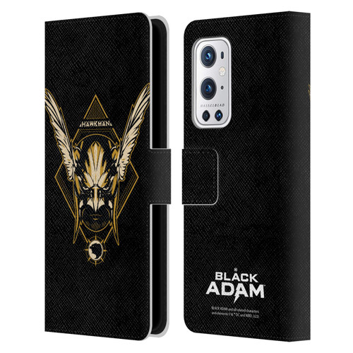 Black Adam Graphics Hawkman Leather Book Wallet Case Cover For OnePlus 9 Pro