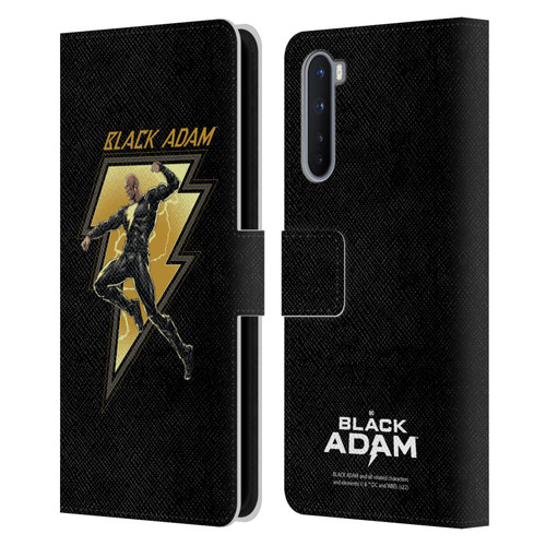 Black Adam Graphics Black Adam 2 Leather Book Wallet Case Cover For OnePlus Nord 5G