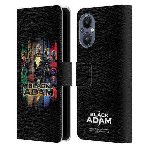 Black Adam Graphics Group Leather Book Wallet Case Cover For OnePlus Nord N20 5G