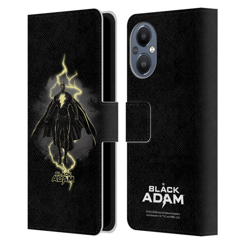 Black Adam Graphics Lightning Leather Book Wallet Case Cover For OnePlus Nord N20 5G