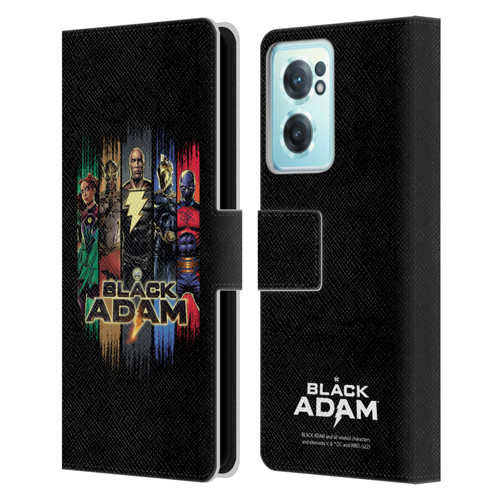 Black Adam Graphics Group Leather Book Wallet Case Cover For OnePlus Nord CE 2 5G