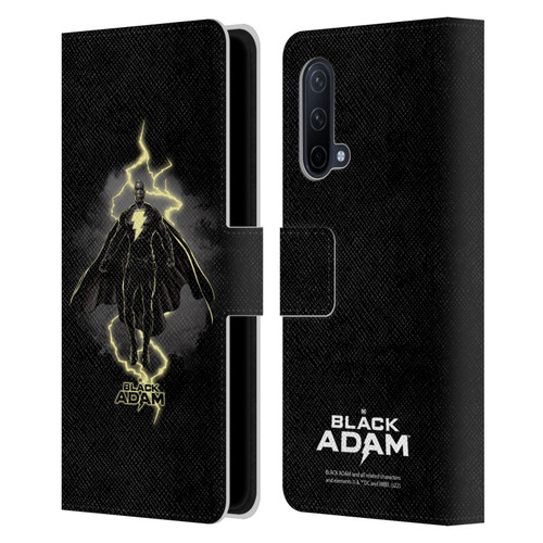Black Adam Graphics Lightning Leather Book Wallet Case Cover For OnePlus Nord CE 5G