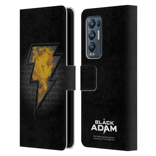 Black Adam Graphics Icon Leather Book Wallet Case Cover For OPPO Find X3 Neo / Reno5 Pro+ 5G