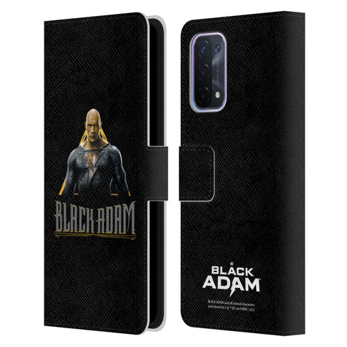 Black Adam Graphics Black Adam Leather Book Wallet Case Cover For OPPO A54 5G