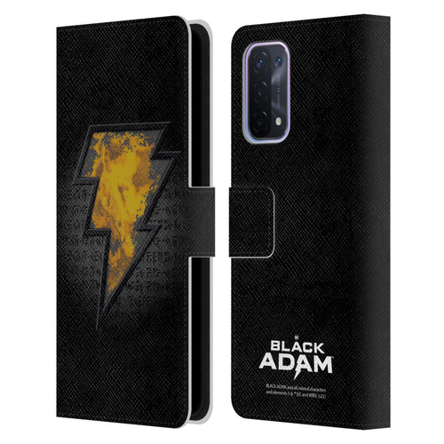 Black Adam Graphics Icon Leather Book Wallet Case Cover For OPPO A54 5G