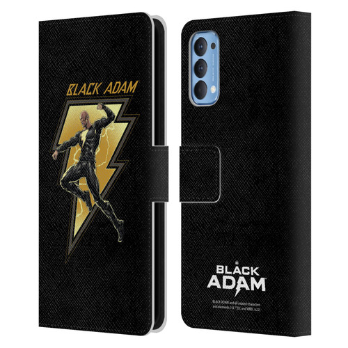 Black Adam Graphics Black Adam 2 Leather Book Wallet Case Cover For OPPO Reno 4 5G