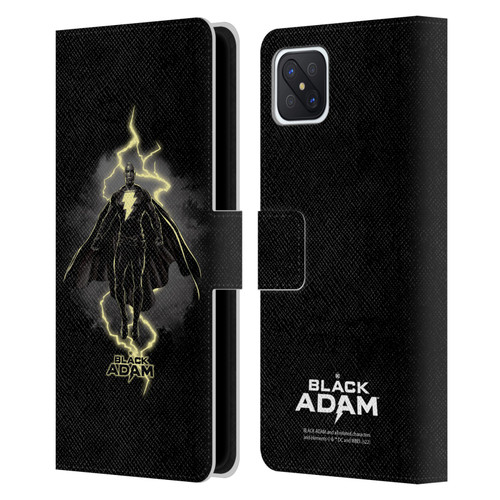 Black Adam Graphics Lightning Leather Book Wallet Case Cover For OPPO Reno4 Z 5G