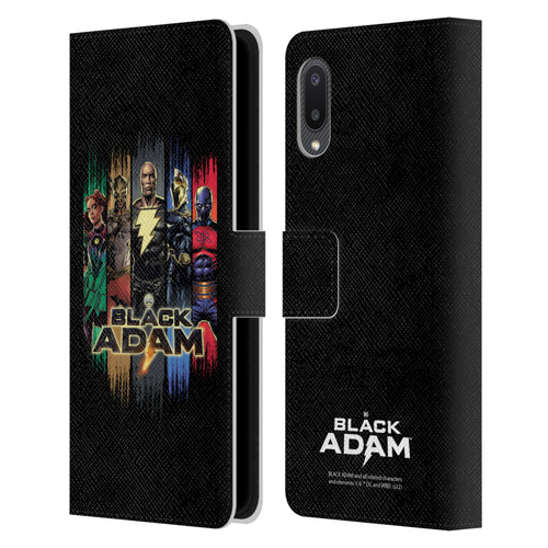 Black Adam Graphics Group Leather Book Wallet Case Cover For Samsung Galaxy A02/M02 (2021)