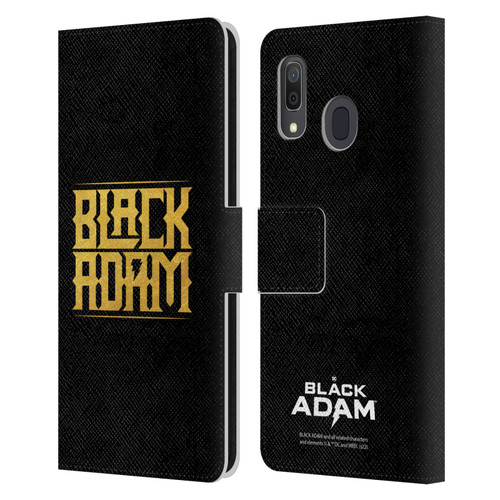Black Adam Graphics Logotype Leather Book Wallet Case Cover For Samsung Galaxy A33 5G (2022)