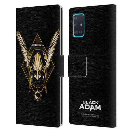 Black Adam Graphics Hawkman Leather Book Wallet Case Cover For Samsung Galaxy A51 (2019)