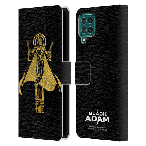 Black Adam Graphics Doctor Fate Leather Book Wallet Case Cover For Samsung Galaxy F62 (2021)