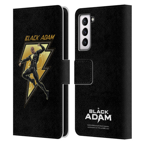 Black Adam Graphics Black Adam 2 Leather Book Wallet Case Cover For Samsung Galaxy S21 FE 5G