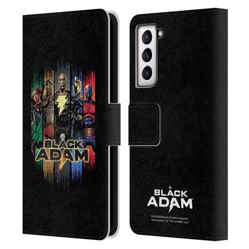 Black Adam Graphics Group Leather Book Wallet Case Cover For Samsung Galaxy S21 FE 5G