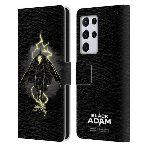 Black Adam Graphics Lightning Leather Book Wallet Case Cover For Samsung Galaxy S21 Ultra 5G
