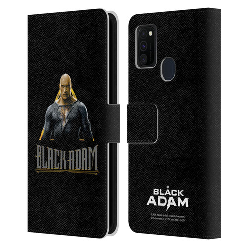 Black Adam Graphics Black Adam Leather Book Wallet Case Cover For Samsung Galaxy M30s (2019)/M21 (2020)