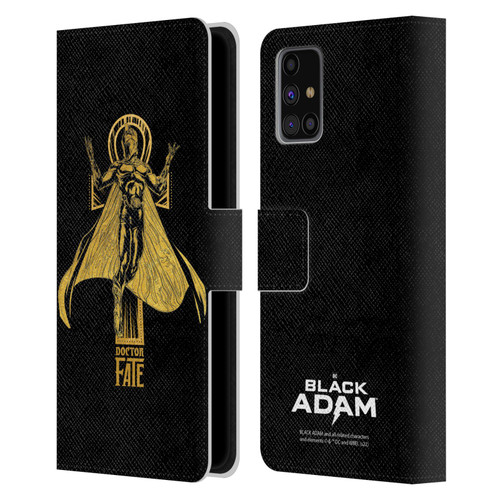 Black Adam Graphics Doctor Fate Leather Book Wallet Case Cover For Samsung Galaxy M31s (2020)