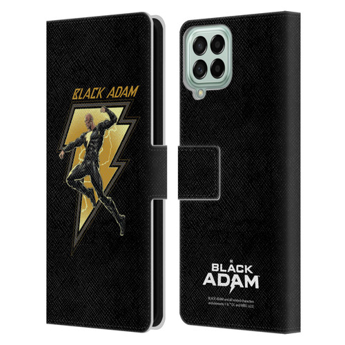 Black Adam Graphics Black Adam 2 Leather Book Wallet Case Cover For Samsung Galaxy M53 (2022)