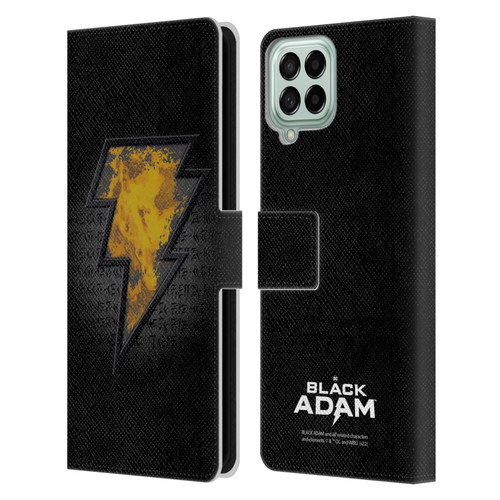 Black Adam Graphics Icon Leather Book Wallet Case Cover For Samsung Galaxy M53 (2022)