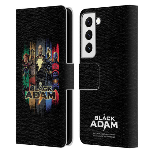 Black Adam Graphics Group Leather Book Wallet Case Cover For Samsung Galaxy S22 5G