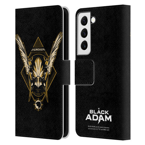 Black Adam Graphics Hawkman Leather Book Wallet Case Cover For Samsung Galaxy S22 5G