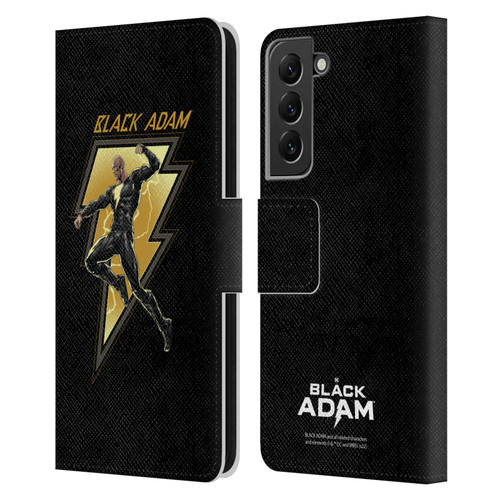 Black Adam Graphics Black Adam 2 Leather Book Wallet Case Cover For Samsung Galaxy S22+ 5G