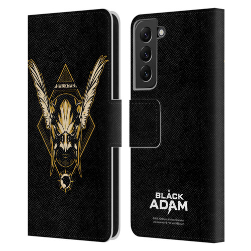 Black Adam Graphics Hawkman Leather Book Wallet Case Cover For Samsung Galaxy S22+ 5G