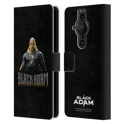 Black Adam Graphics Black Adam Leather Book Wallet Case Cover For Sony Xperia Pro-I
