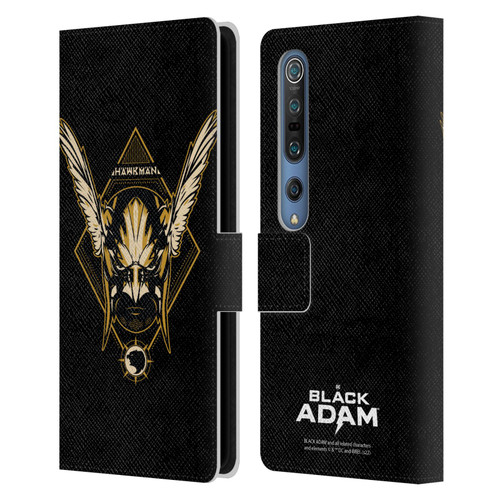 Black Adam Graphics Hawkman Leather Book Wallet Case Cover For Xiaomi Mi 10 5G / Mi 10 Pro 5G