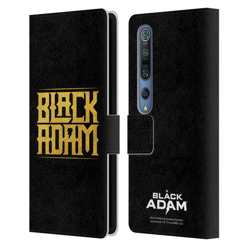 Black Adam Graphics Logotype Leather Book Wallet Case Cover For Xiaomi Mi 10 5G / Mi 10 Pro 5G