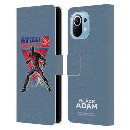 Black Adam Graphics Atom Smasher Leather Book Wallet Case Cover For Xiaomi Mi 11