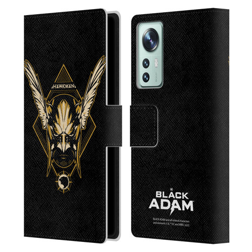 Black Adam Graphics Hawkman Leather Book Wallet Case Cover For Xiaomi 12