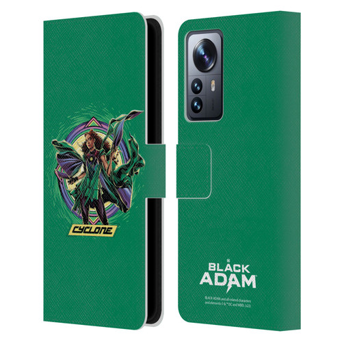 Black Adam Graphics Cyclone Leather Book Wallet Case Cover For Xiaomi 12 Pro