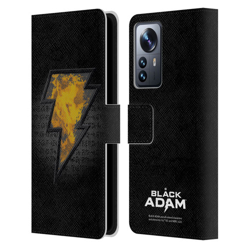 Black Adam Graphics Icon Leather Book Wallet Case Cover For Xiaomi 12 Pro